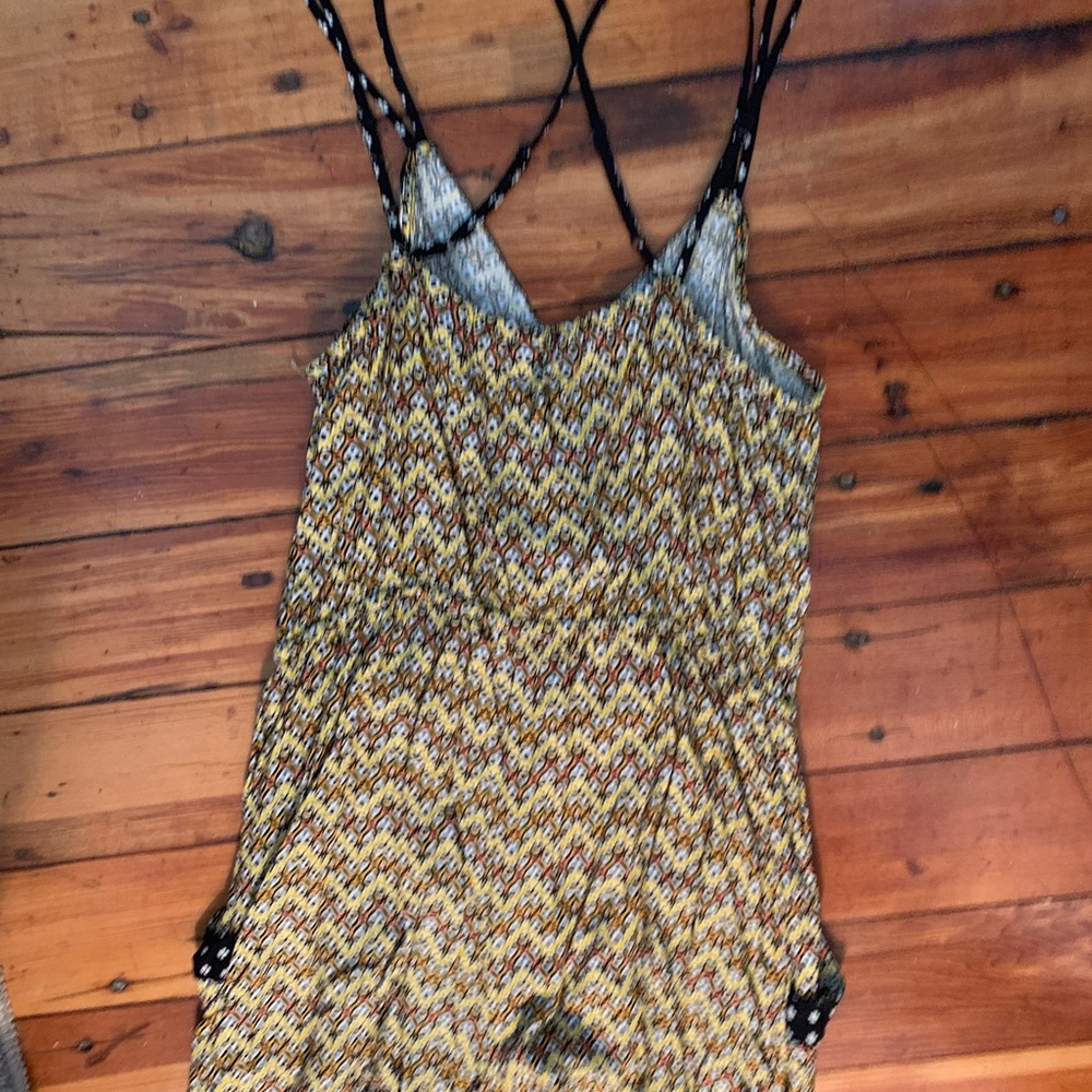 Patterned Spaghetti Strap Romper - image 3